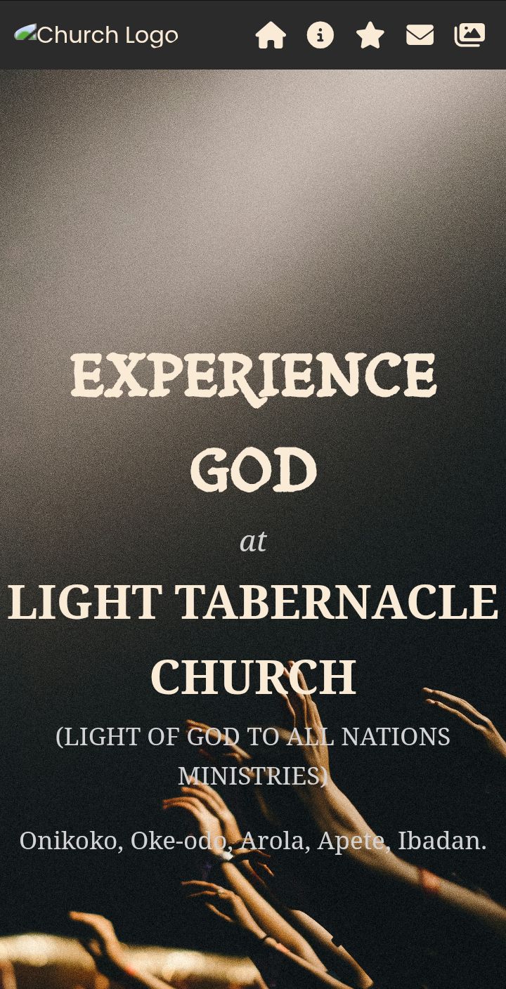 Church Website Screenshot 1