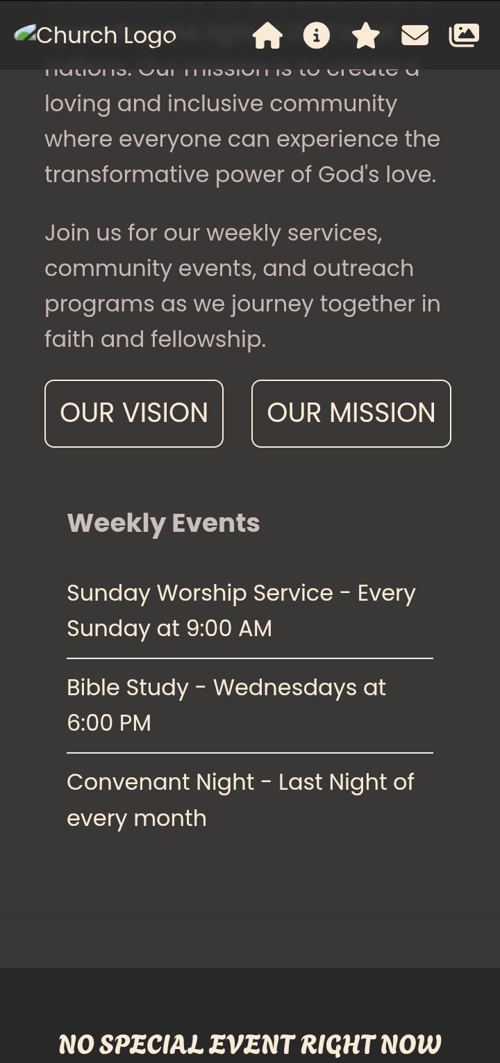 Church Website Screenshot 2